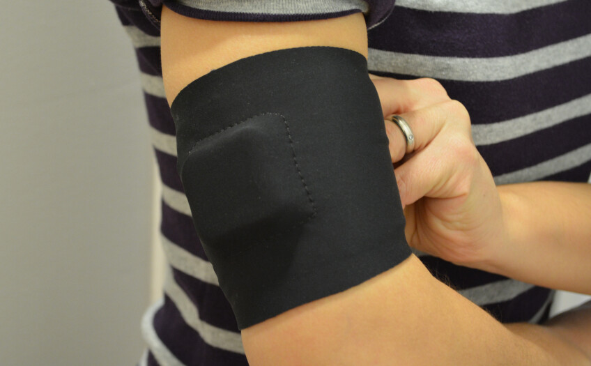 base layer of armband with embedded monitor