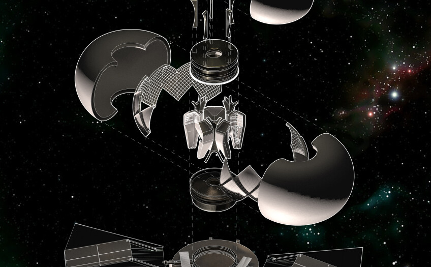 exploded construction of the Mars habitat
