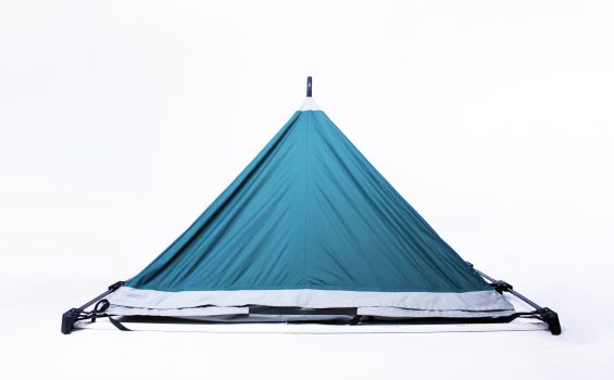 Side view of triangular Climbers Camp tent