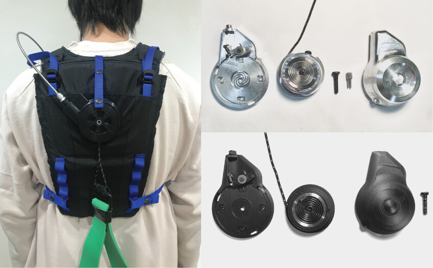 clutch component mockup of apex exosuit