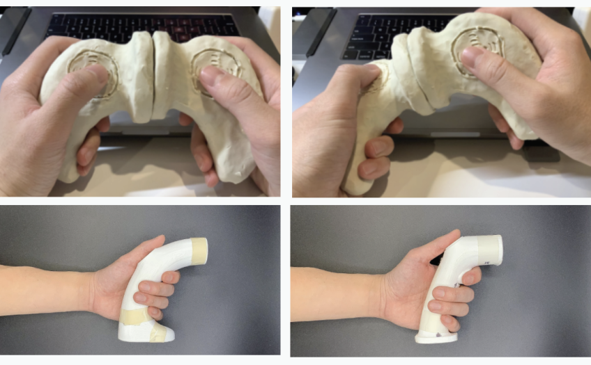 Game Controller clay and plastic mockups