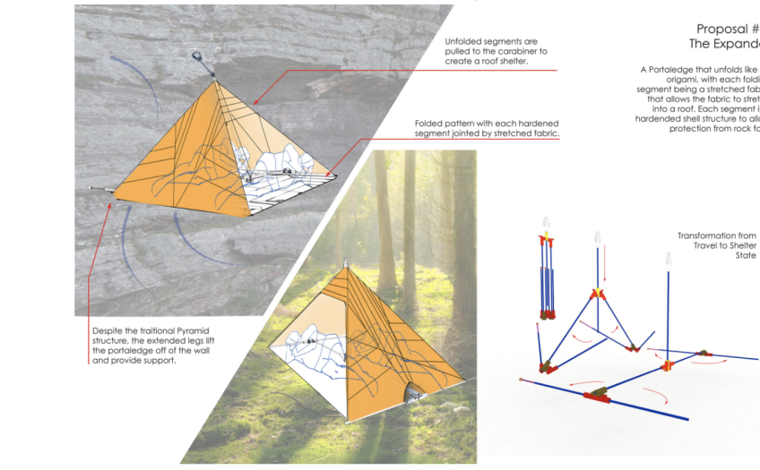 climbers tent design ideation sketches