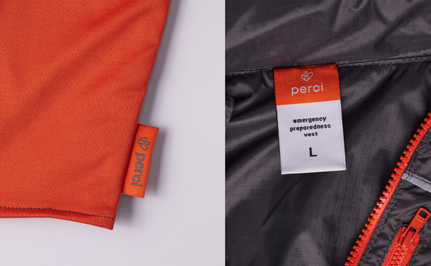 Perci Emergency Preparedness Vest Branding