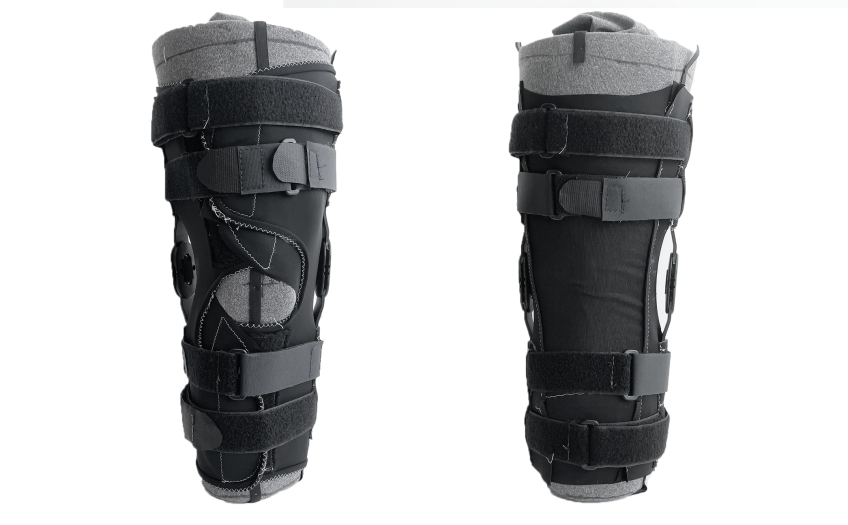 The Breg CrossRunner™ Soft Knee Brace prototype