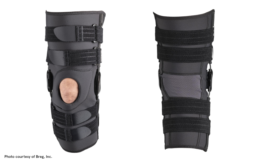 Breg CrossRunner™ Soft Knee Brace pull on product photography