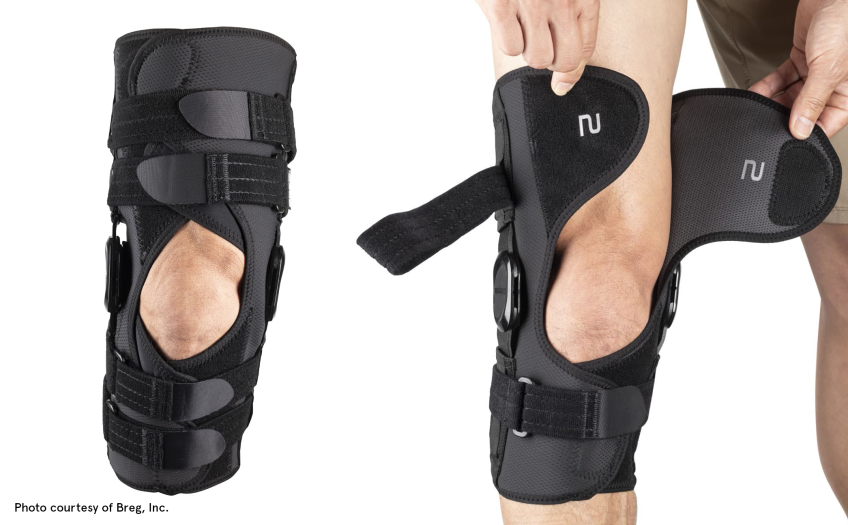 Breg CrossRunner™ Soft Knee Brace wrap around product photography