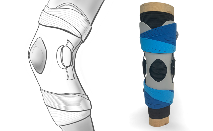 Breg CrossRunner™ Soft Knee Brace early mockup