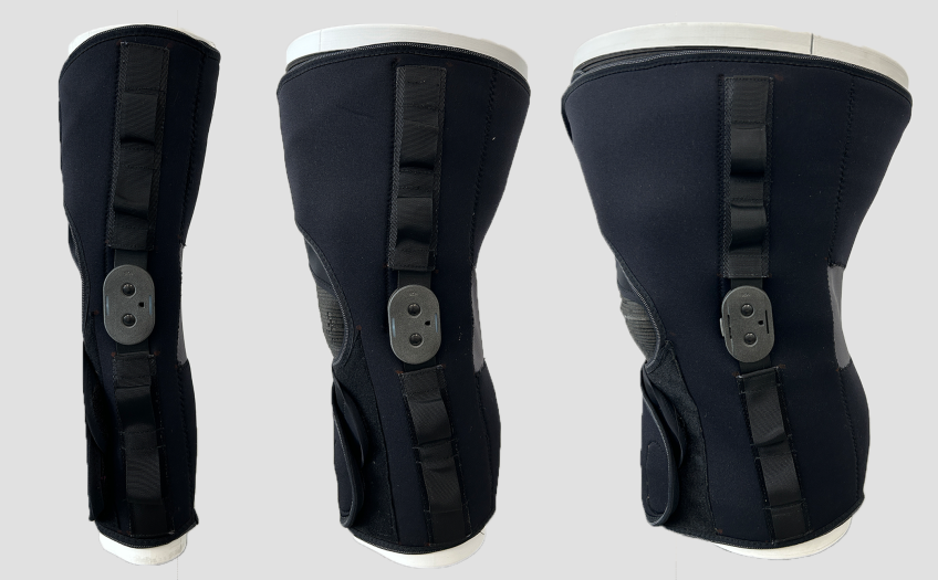 Breg CrossRunner™ Soft Knee Brace prototypes in three sizes