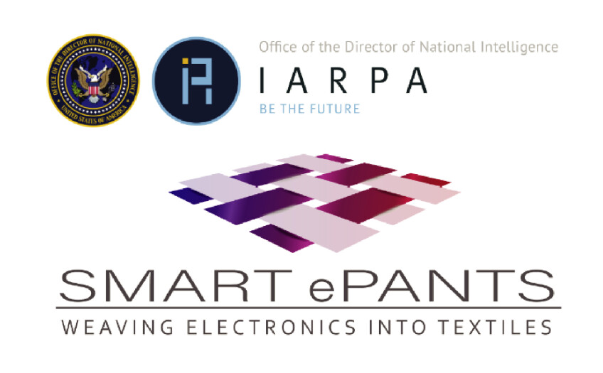 IARPA logo, SMART ePANTS logo