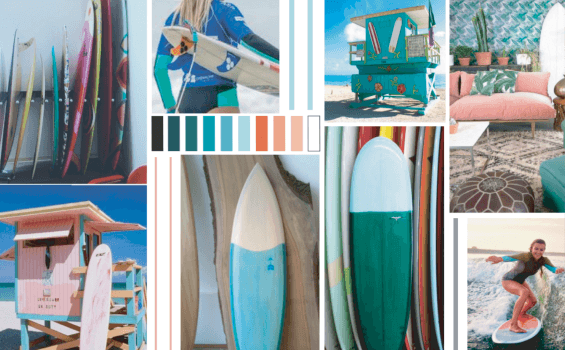 Miami Dolphins cheer uniform mood board