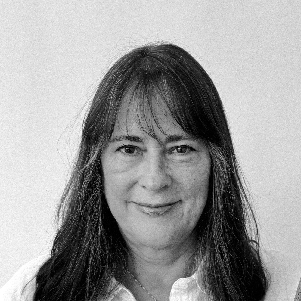 black and white portrait of Rebeccah Pailes-Friedman