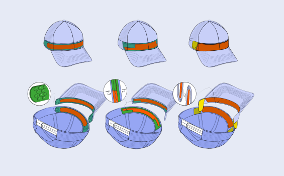 Distinct Kapz: Magnetically Modular Headwear System
