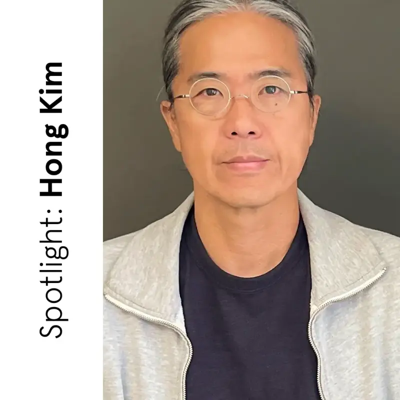 Portrait of Hong Kim, a multidisciplinary designer and 3D specialist who leads Frame Runner development for the 2028 LA Paralympics.